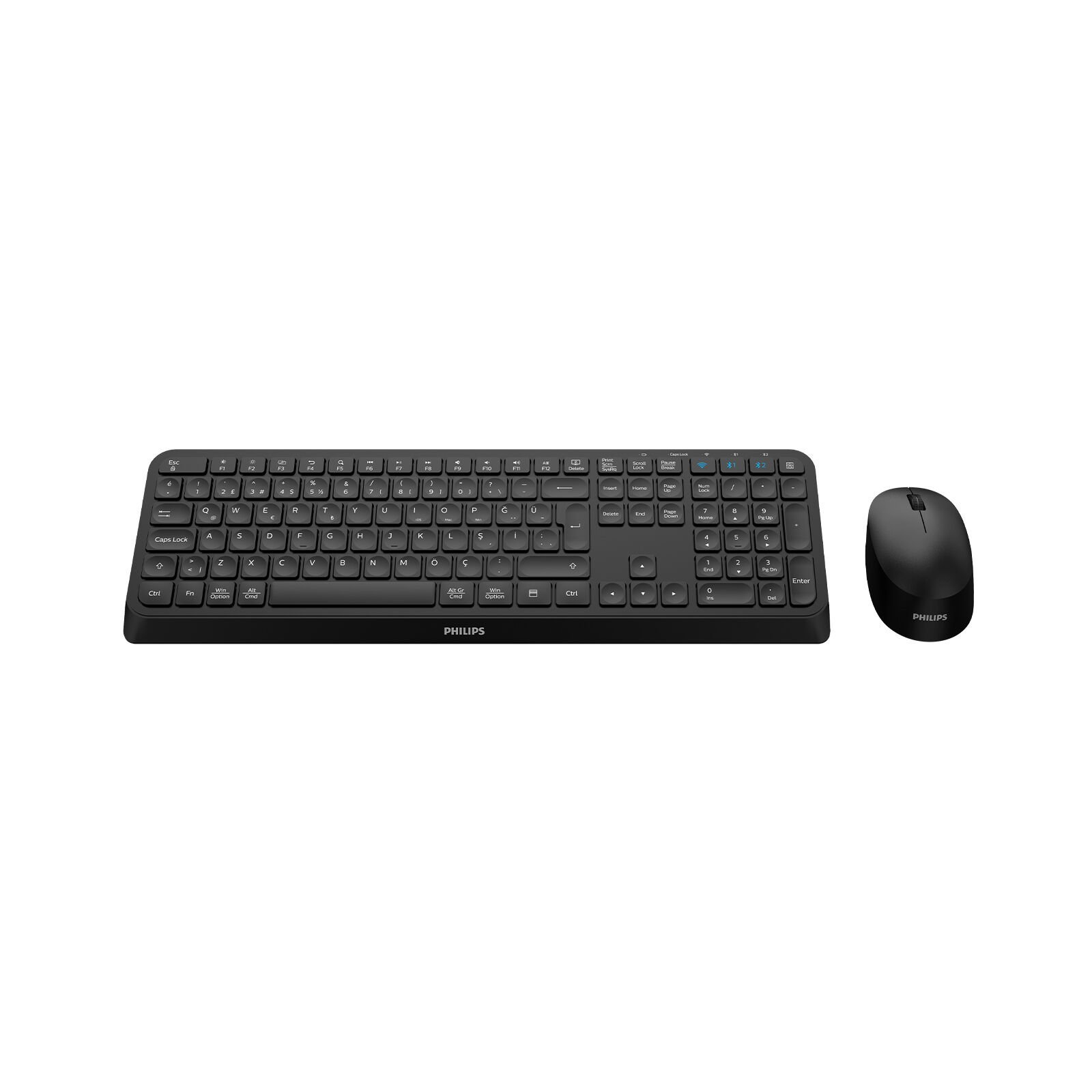 PHILIPS KABLOSUZ KLAVYE&MOUSE SET SPT6407 SİYAH