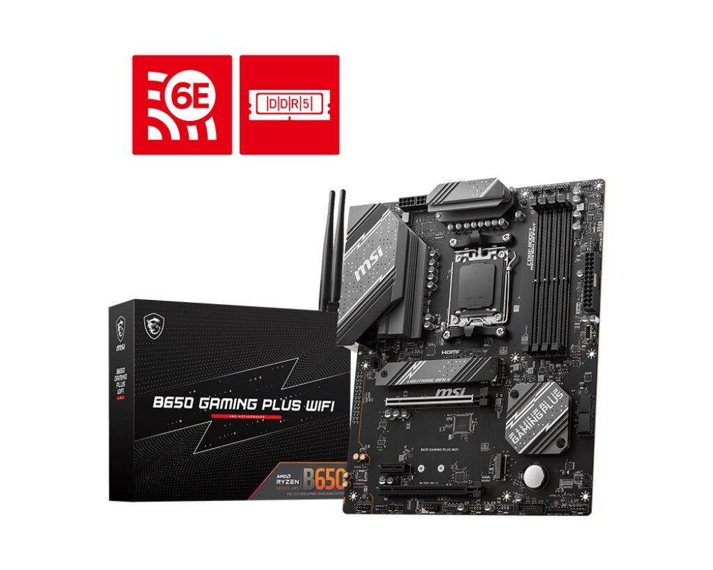MSI B650 GAMING PLUS WIFI AM5 SOKET DDR5 6000 HDMI DP M.2 ATX