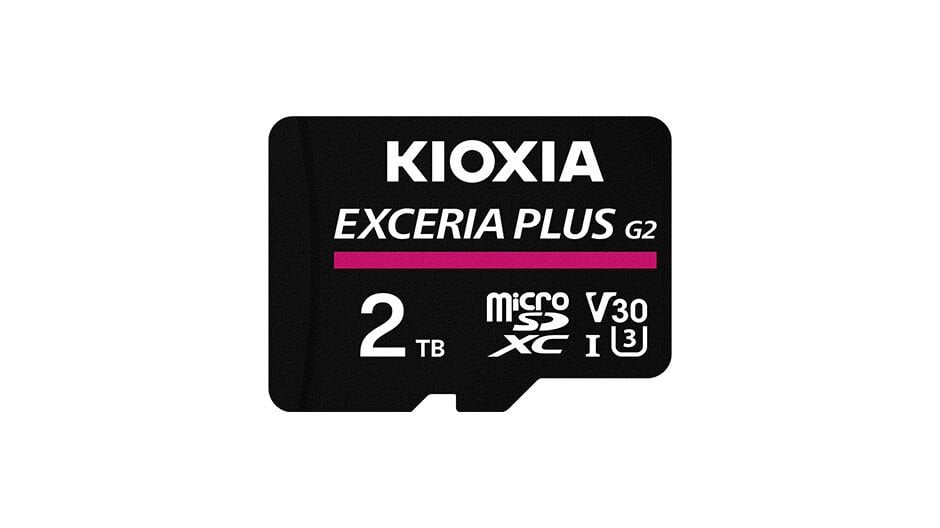 2TB EXCERIA PLUS G2 MICRO SDXC 4K 100MB/s KIOXIA LMPL2M002TG2