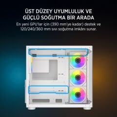 JAMES DONKEY STARK S800 4X ARGB BEYAZ GAMING KASA