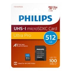 PHILIPS 512GB MICRO SDXC 100 MB/S C10 FM51MP65B/00