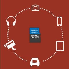 PHILIPS 256GB MICRO SDXC 100 MB/S C10 FM25MP65B/00