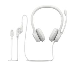 LOGITECH H390 MIKROFONLU BEYAZ KULAKLIK 981-001286