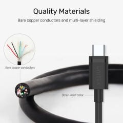 UNITEK USB3.0 TO USB-C ŞARJ 1.5MT (C14103BK-1.5M)
