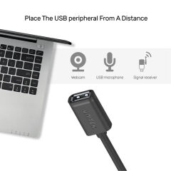 UNITEK USB2.0(M) TO USB2.0(F) 2.0 UZATMA KABLO 1.5MT (Y-C449GBK)