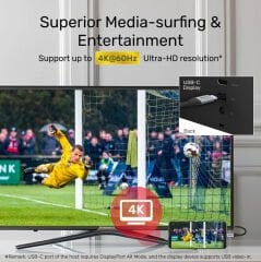 UNITEK USB-C 3.2 KABLO 2MT 5GBPS 4K (C14091ABK)