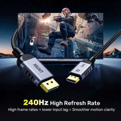 UNITEK DISPLAY PORT 2.1 KABLO 1MT 16K (C1626GY-1M)
