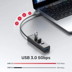 UNITEK TYPE-C TO 4 PORT USB 3.0 + TYPE-C (Y-3089Z)